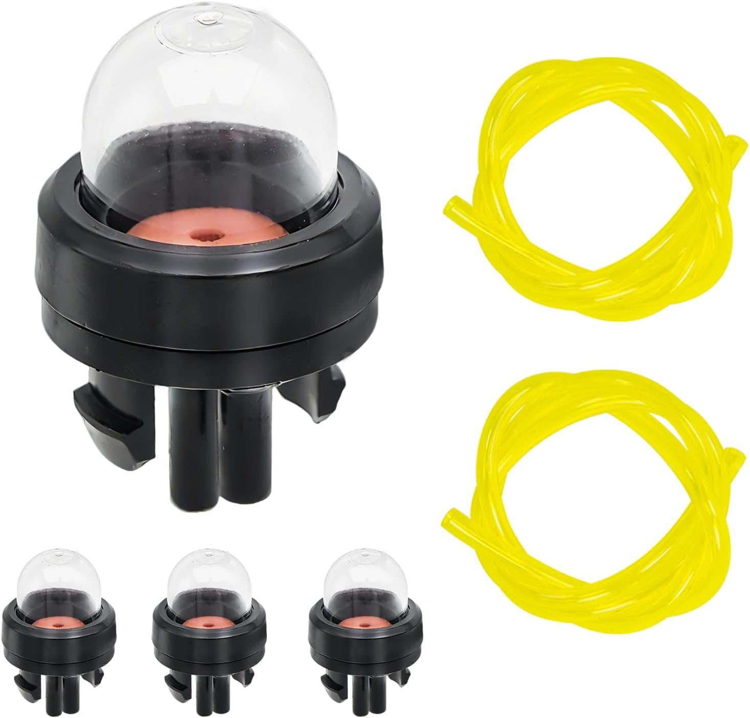 503936601 4 Pack Primer Bulb with Two Fuel Line for Husqvarna Blower 125B 125BX 125BVX 225BX 225HBV 356BF 356BT Chainsaw 235 236 240 340 345 350 353 440 445 450 460 125B 125BVX 125BVX image number 4