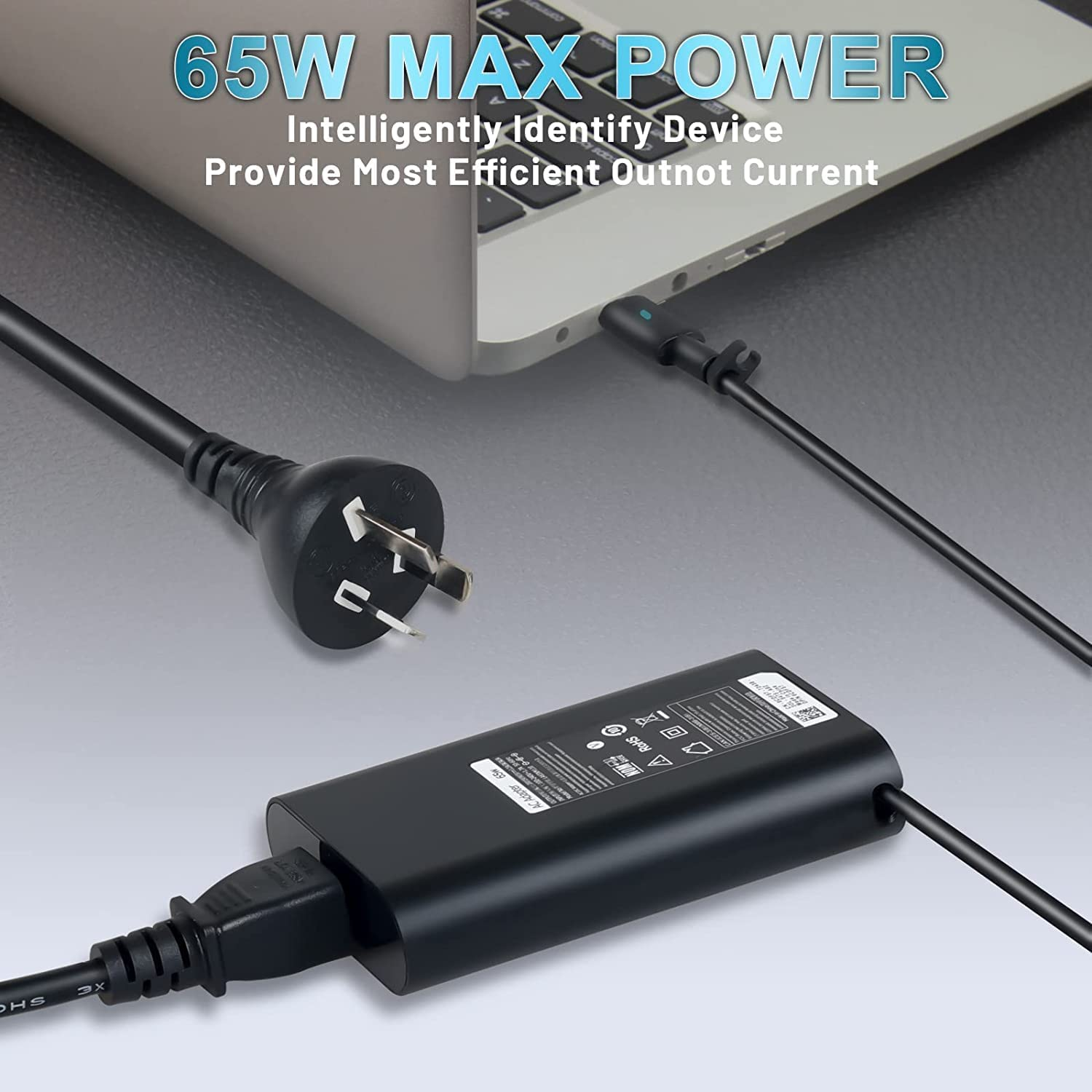 65W USB C Charger for DELL Xps 13 15 12 9365 9350 9360 DELL Latitude 5420 5290 7490 5520 5285 5179 5480 5400 5310 5320 5175 5289 7420 7410 7370 7275 7280 7212 Laptop Adapter image number 5