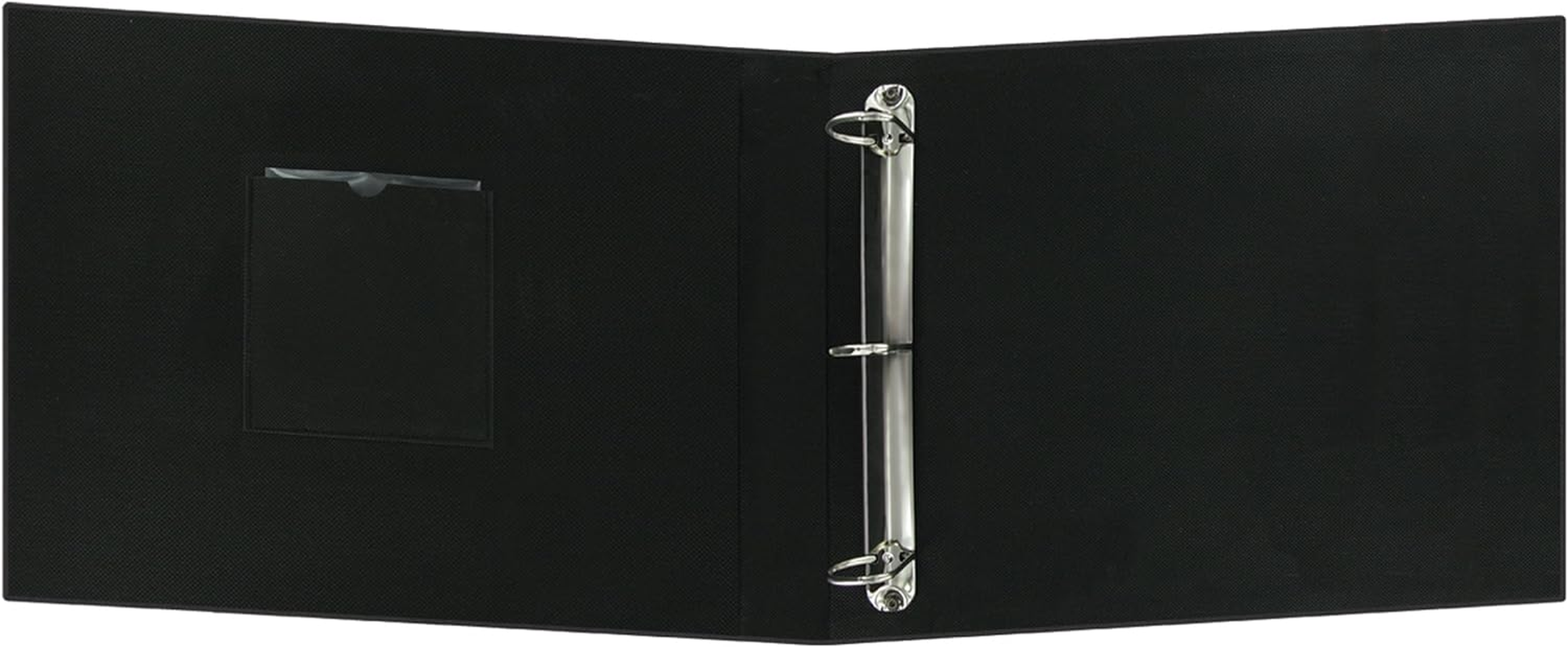 12X12 Fabric Frame 3-Ring Binder Scrapbook, Black image number 1