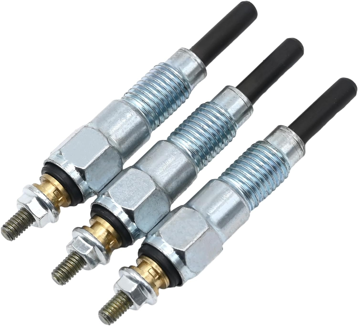 MDEOOSKY 3 Pcs Glow Plugs Replacement for John Deere X495 X595 X740 X744 X748 X749 X750 X754 X758 1435 1023E 1025R 1026R 2025R 2026R 2305 2320 2030A 850D 855D, M811937 MIU802457 image number 3