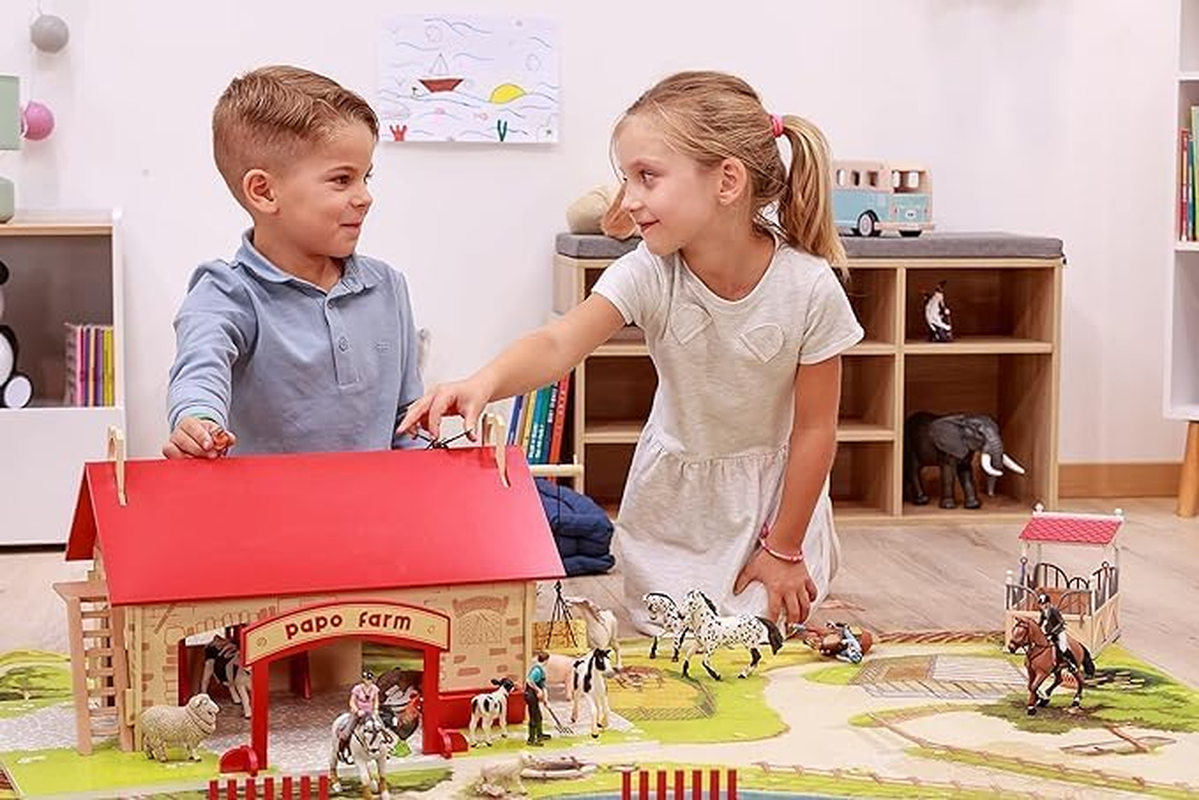 Papo Simmental Calf Figurine, Multicolour, 8Cm Size - Hand-Painted Farmyard Animal Toy, Educational Play for Kids, Collectible for Boys & Girls Ages 3+ image number 5