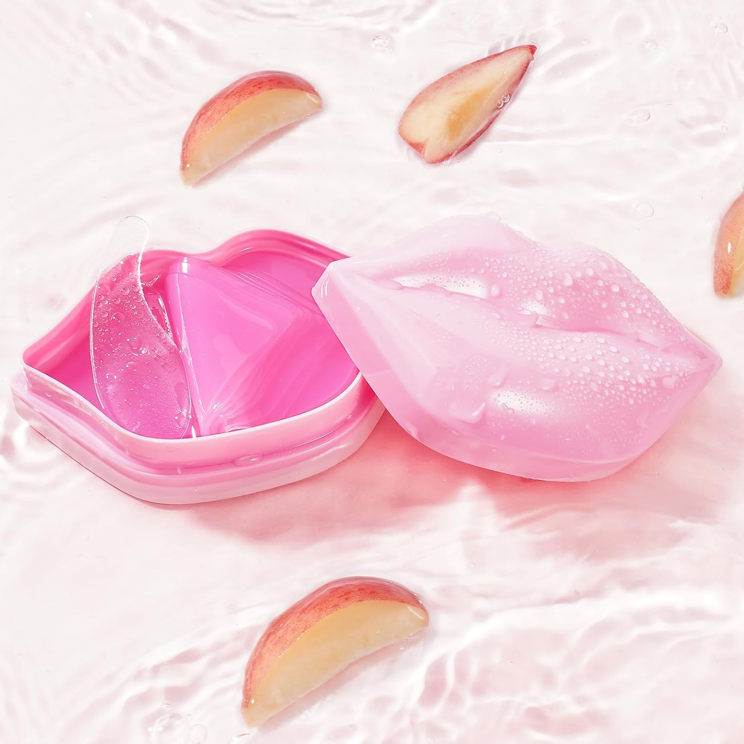 Joyeee Lip Mask, 20Pc Lip Mask Sheets, Collagen Crystal Lip Pads for Moisturizing & Anti-Wrinkle, Keeps Lips Smooth & Soft image number 3