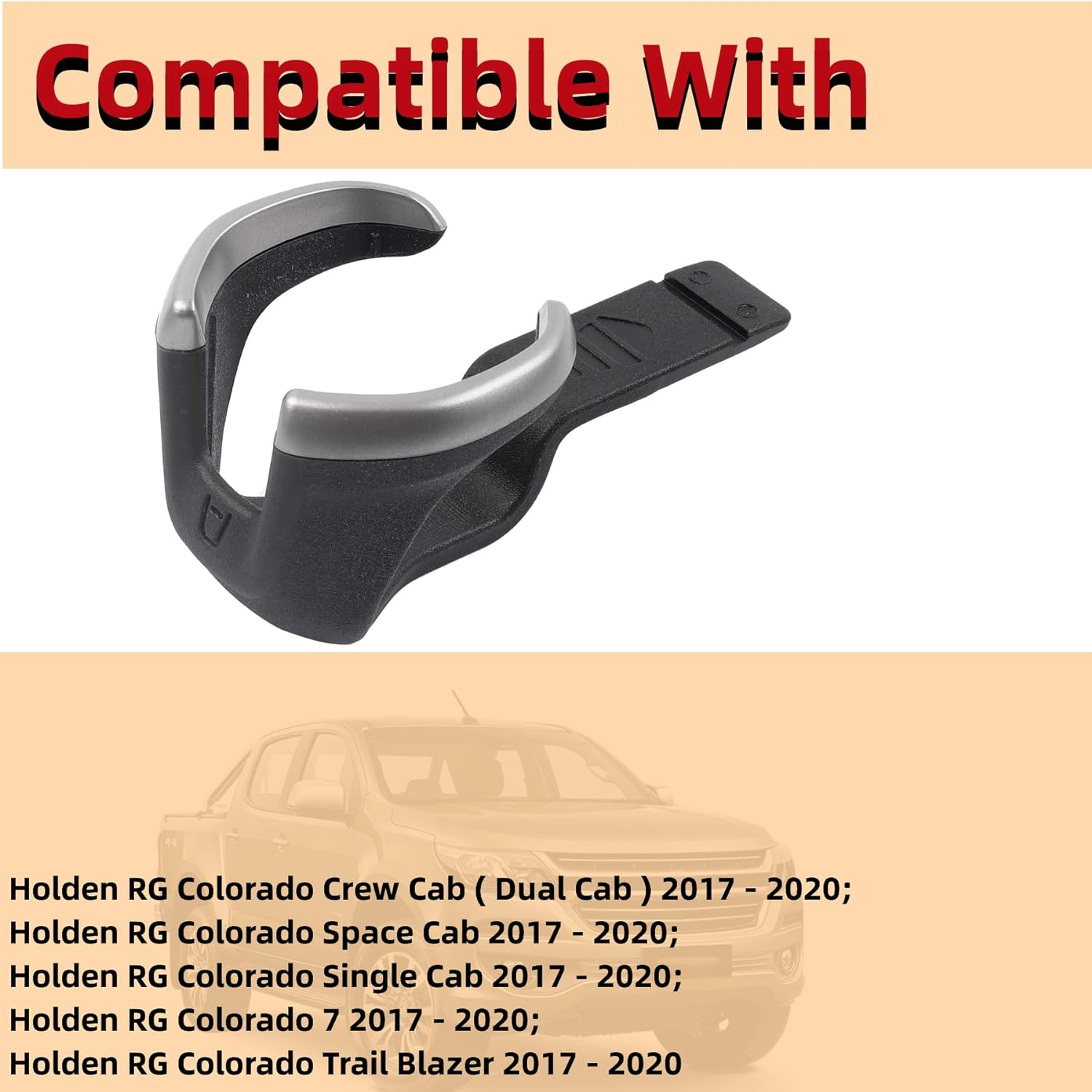 Holden HSV Dash Cup Holder Compatible with RG Colorado Sportscat Trailblazer 2017 2018 2019 2020（Replacement #52124622） image number 6