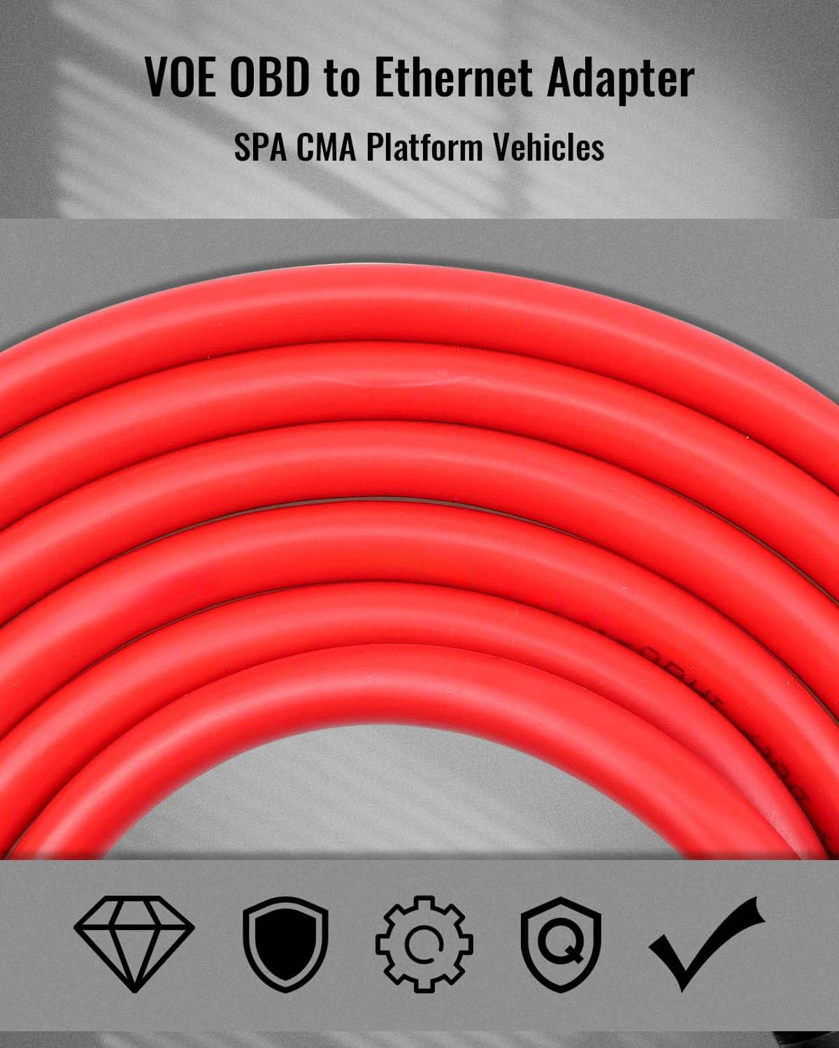 7 Ft VOE OBD to Ethernet Adapter Fit for Volvo Vehicles Based on SPA CMA Platform 2016+ Replace 9513108 9513062, OBD Cable Compatible with VIDA PC Software or Third-Party Software image number 5