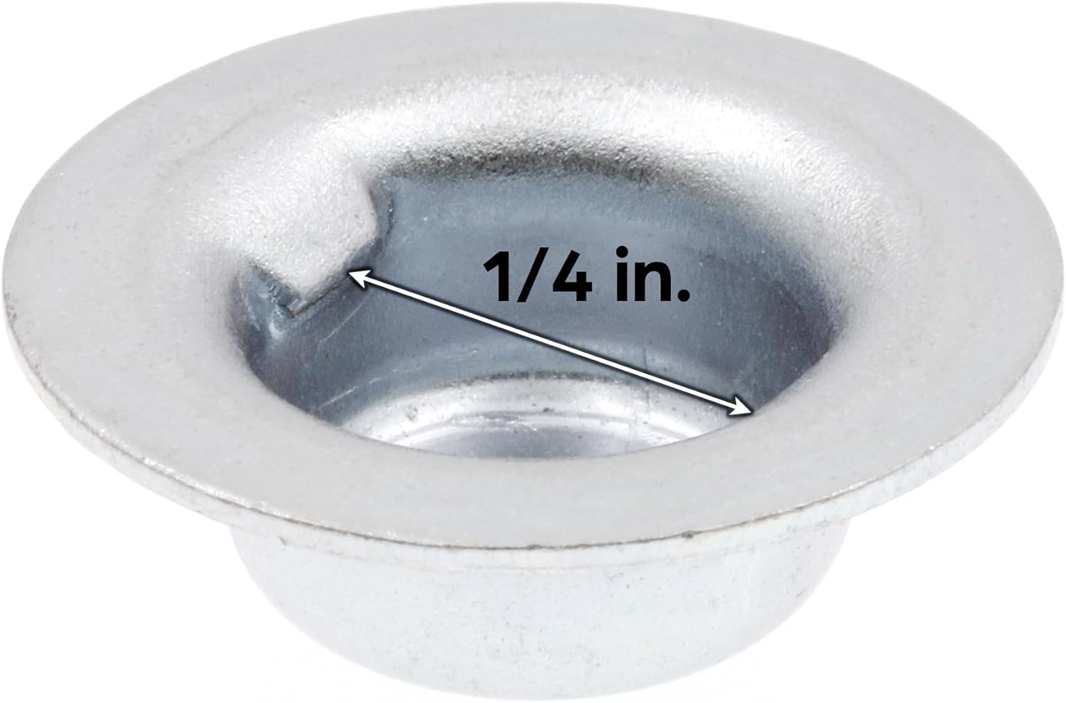 Prime-Line 9078488 Axle Hat Push Nuts, 1/4 In., Zinc Plated Steel (100 Pack)