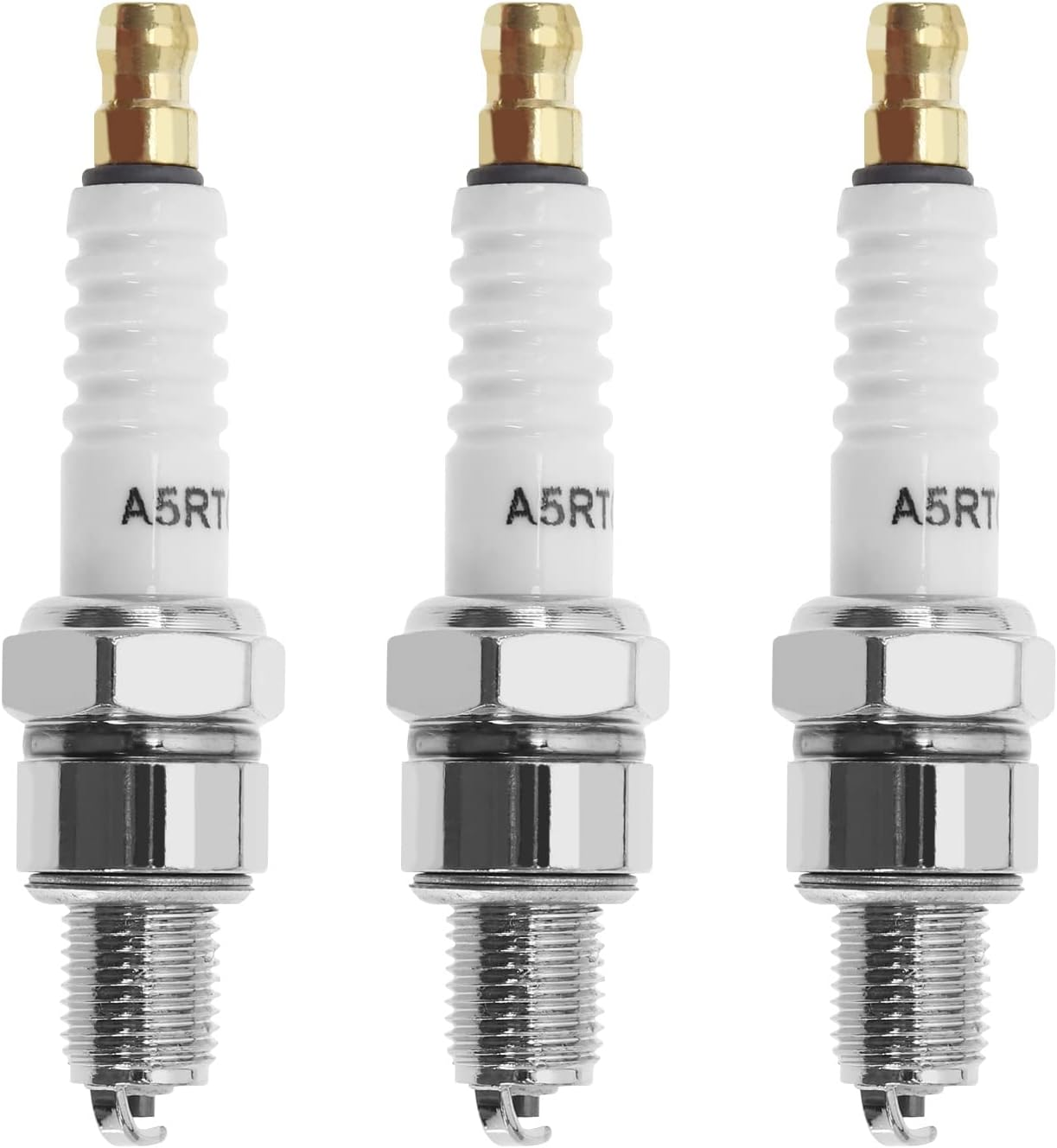 Ecsing 3PCS A5RTC Spark Plug for CR5HSB 98056-55777 Spark Plug PASST EU2000I EU2200 Series GENERATORSI 808/Z9Y/P-Z9HC U16FSR-UB GX31 GX100 GXH50 OEM