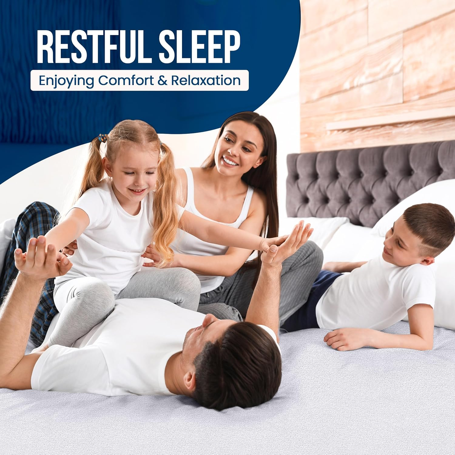 Utopia Bedding Waterproof Mattress Protector Queen Size 2 Pack, 200 GSM Breathable Terry Mattress Cover, Fitted Style with Stretchable Pockets (White) image number 1