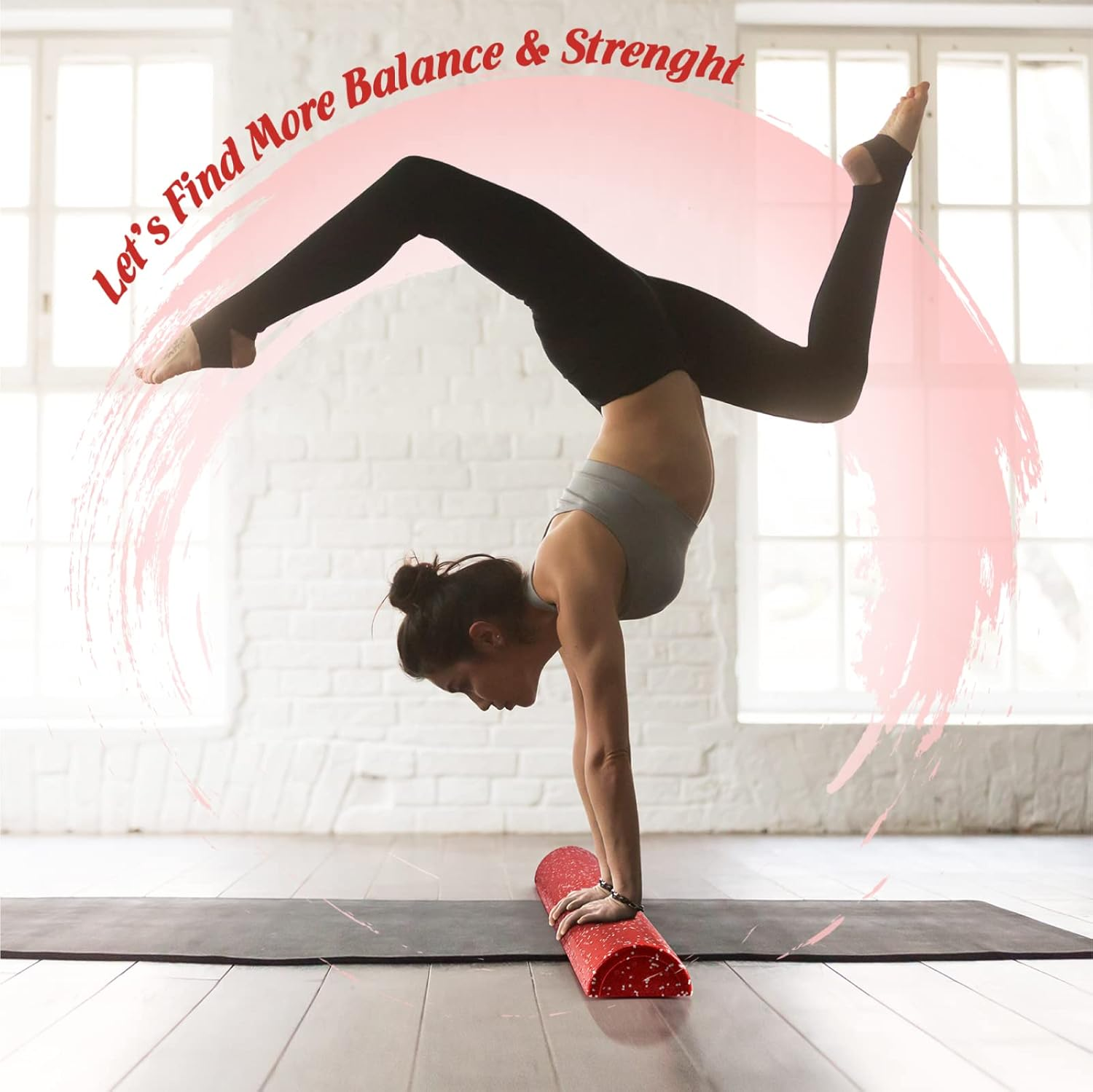 Yes4All Half Foam Roller EPP Roller 30Cm/45Cm/60Cm/90Cm - (12/18/24/36Inch) for Tissue and Muscle Massage, Back, Legs Foam Rollers for Balance, Exercise and Pilates Multicolor image number 5