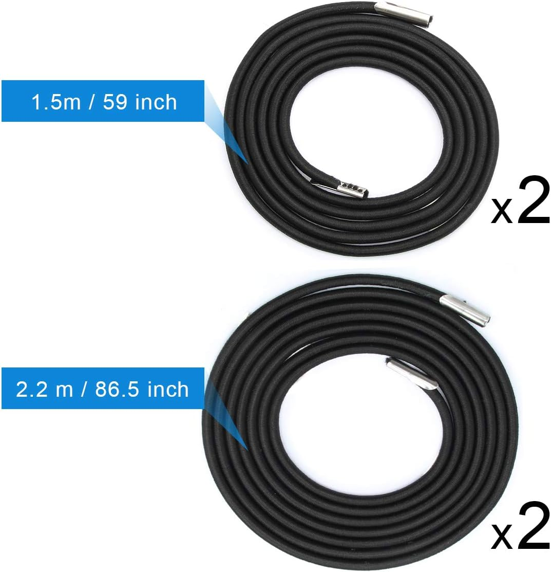 Universal Zero Gravity Chair Repair Cord Kit, 4 Pack Replacement Elastic Cords Repair Tool Kit for Repairing Zero Gravity Chair, Recliners