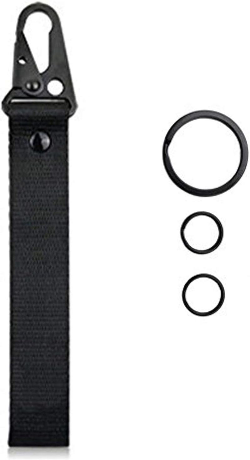 Dsycar Red Car Motorcycle Keychain Tag with 3 Key Rings - Unique Wristlet Strap Key Chain Holder for Men Women