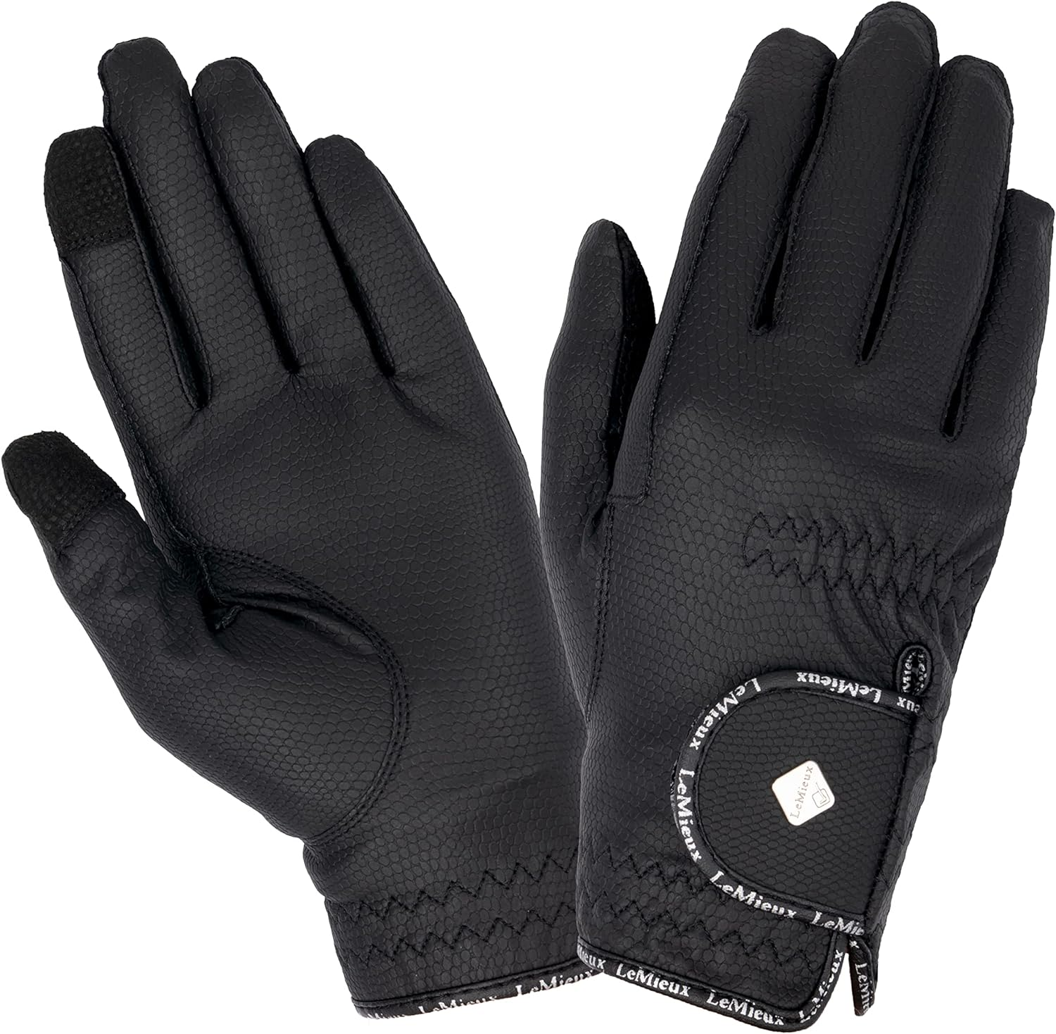 Lemieux Pro Touch Classic Leather Riding Gloves - Black