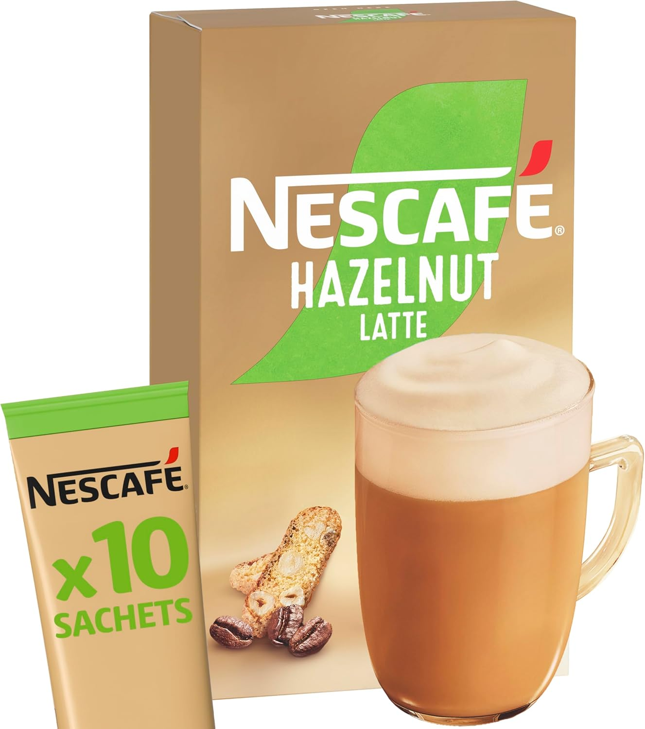 Nescafe Menu Hazelnut Latte Instant Coffee Mix 18 G (Pack of 10) image number 3