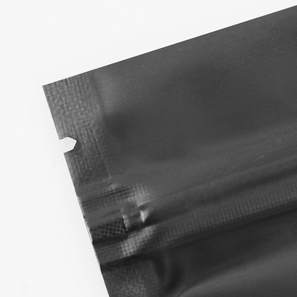 100PCS 7X10Cm Black Aluminum Bag Mylar Foil Pouch Heat Sealer Food Storage Package Bags image number 4