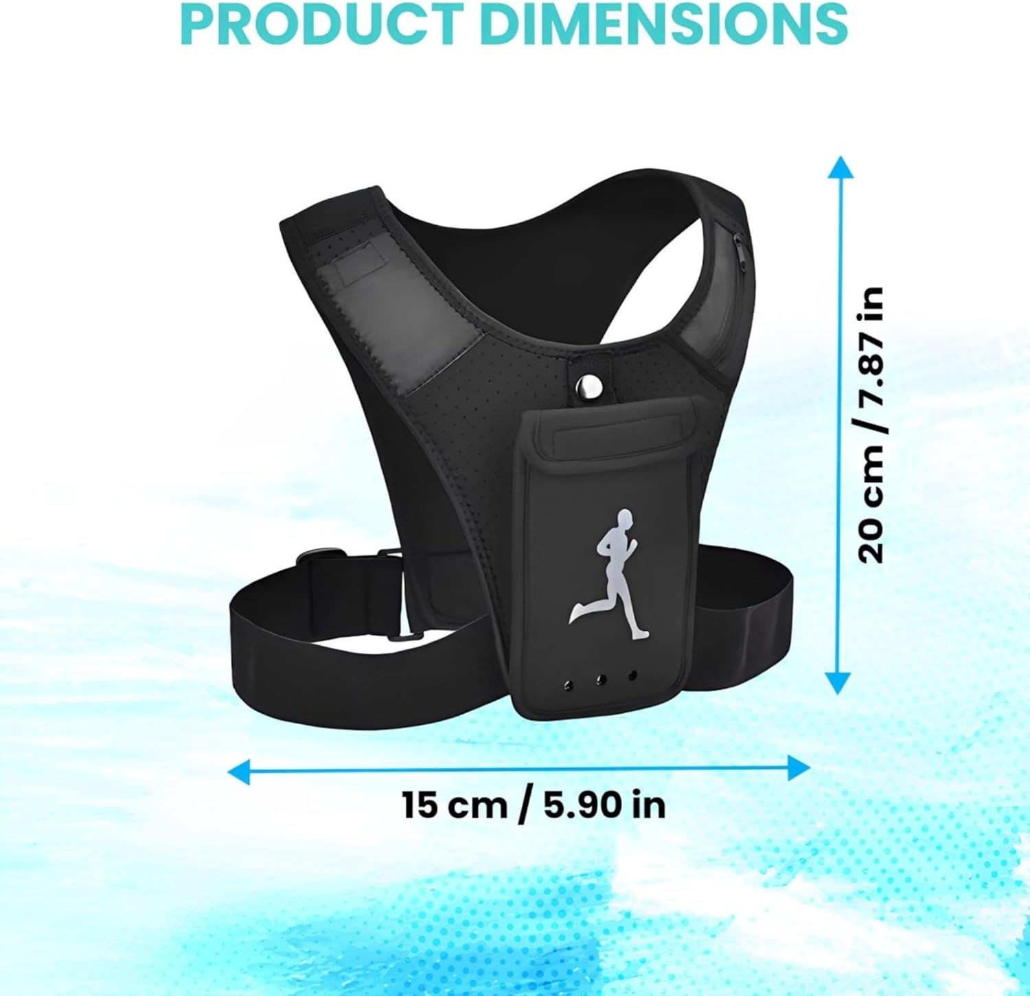 2024 New Unisex Running Vest for Jogging, Cycling and Hiking, Hydration Vest Running for Men & Women, Breathable and Ergonomic Design for Enhanced Comfort and Efficiency on Every Run image number 3