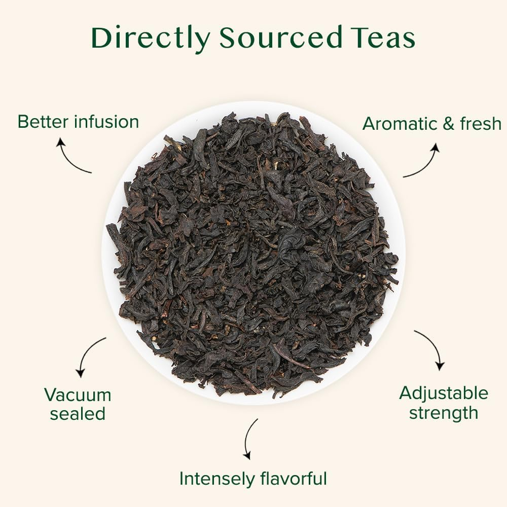 VAHDAM, Earl Grey Tea Leaves (340G, 170+ Cups) | Black Tea | Citrusy & Delicious Whole Leaf Black Tea Blended with Natural Oil of Bergamot image number 6
