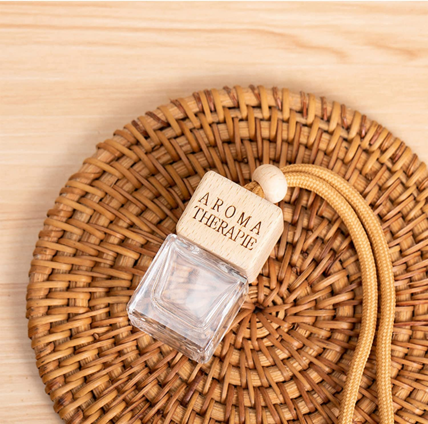 6 PCS 8Ml Car Hanging Diffuser Bottle Perfume Empty Bottle Pendant Air Freshener Ornament for Essential Oil Aromatherapy Storage, Empty Refillable Home Car Air Freshener Vials (A) image number 2