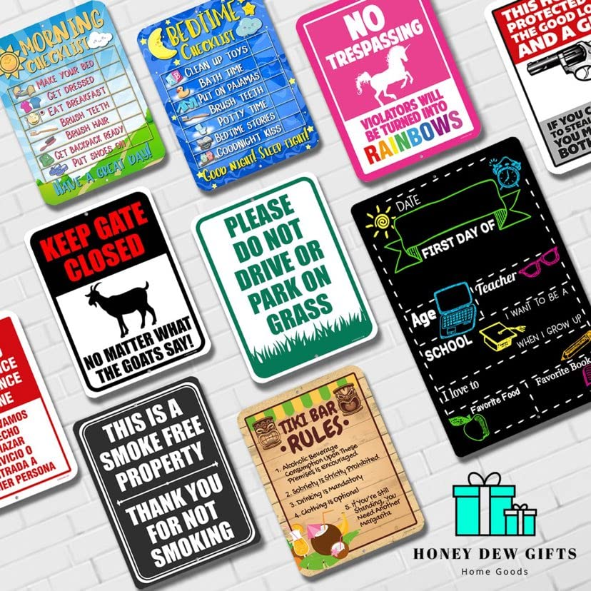 Danger Protected by Doberman 9 X 12 Inch Beware of Dog Warning Metal Aluminum Sign - Made in the USA - Doberman image number 2