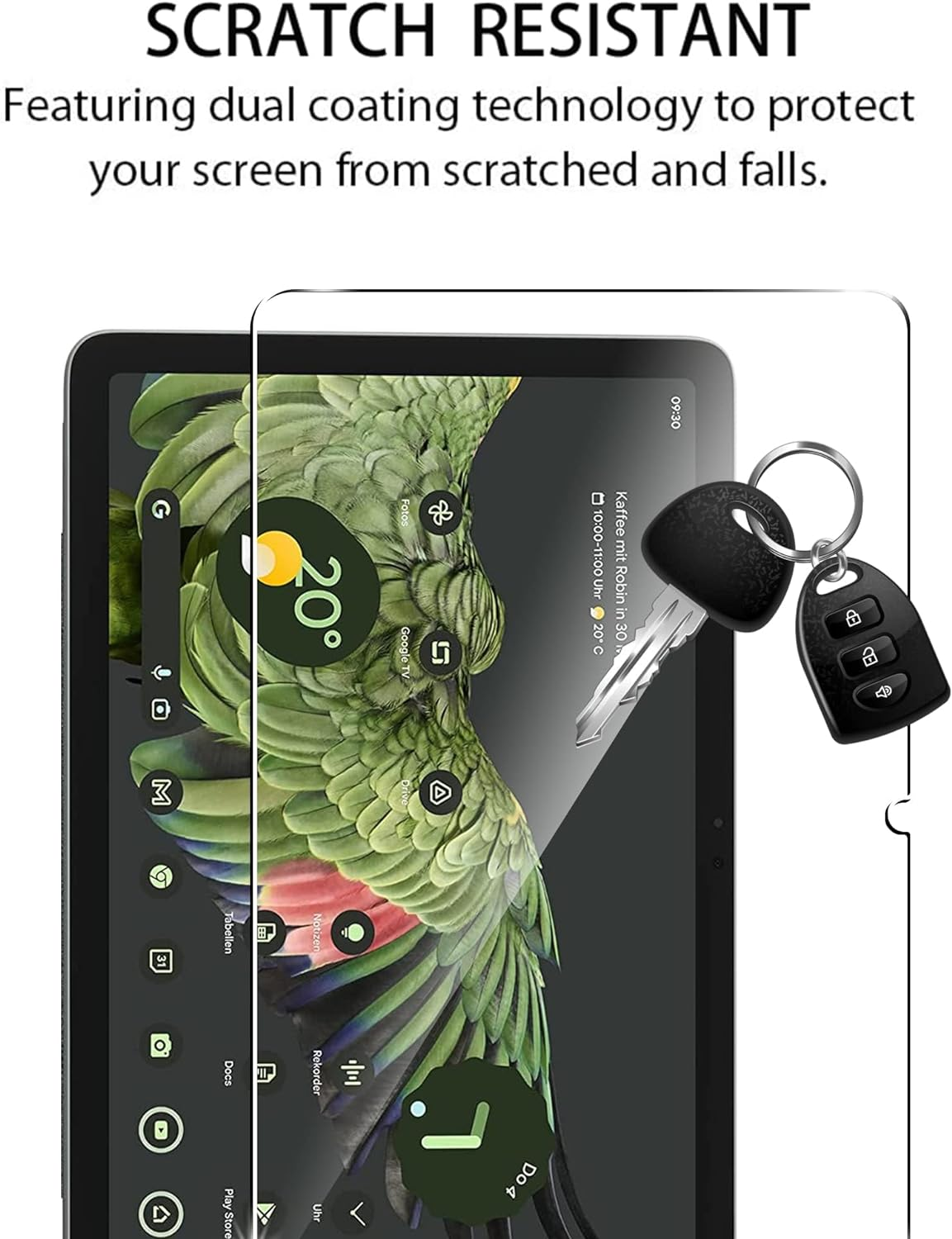 Ecomoonbyter Screen Protector for Googel Pixel Tablet 10.95 Inch(2023, Easy Installation,Tempered Glass Film, HD Clear, 2-Pack