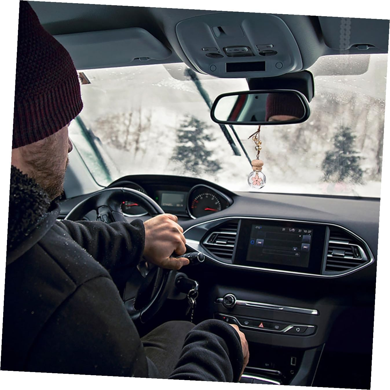 4Pcs Car Fragrance Bottle Hanging Perfume Bottles Air Freshener for Car image number 2