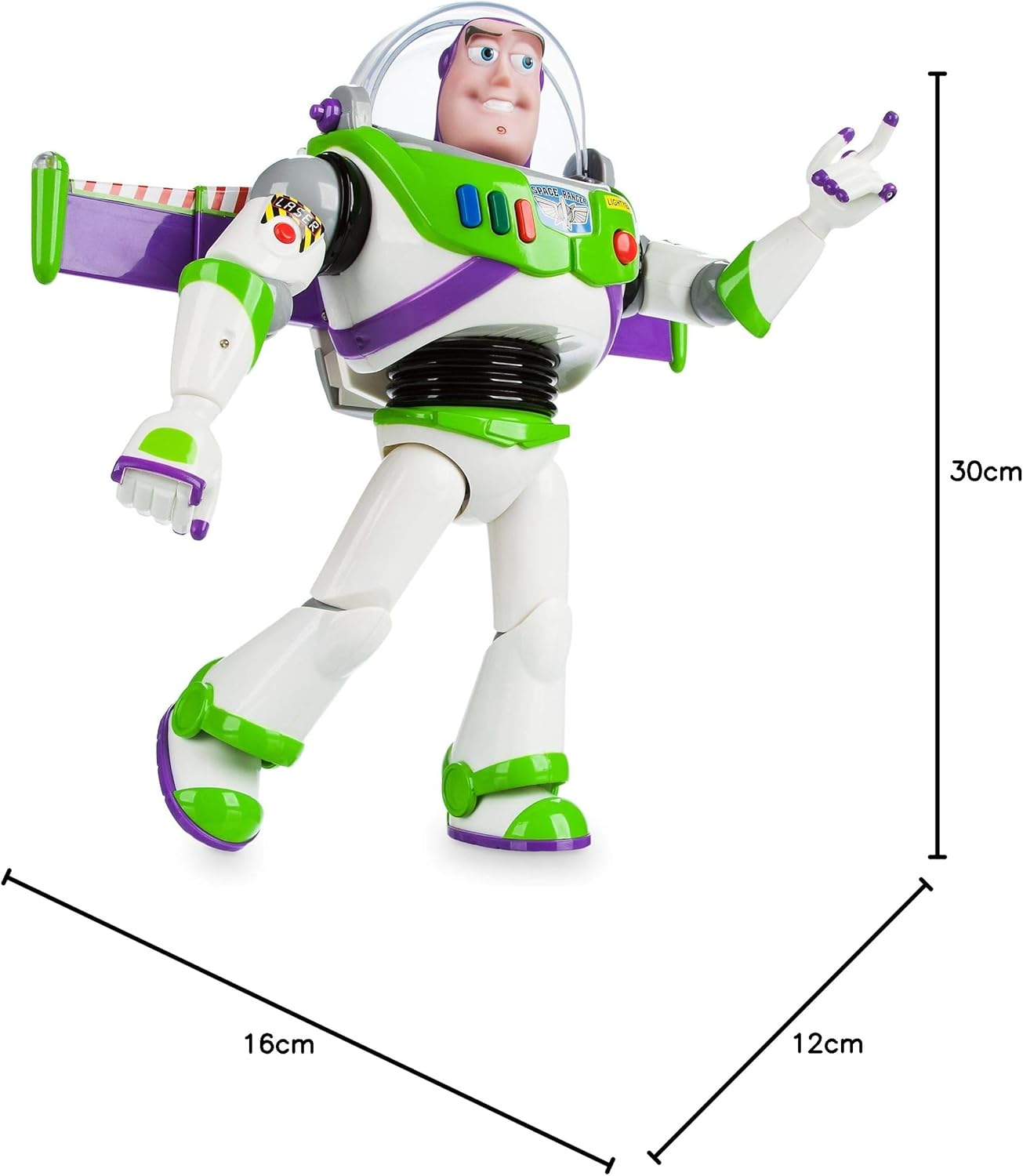 Disney Buzz Lightyear Interactive Talking Action Figure - 12 Inch image number 1