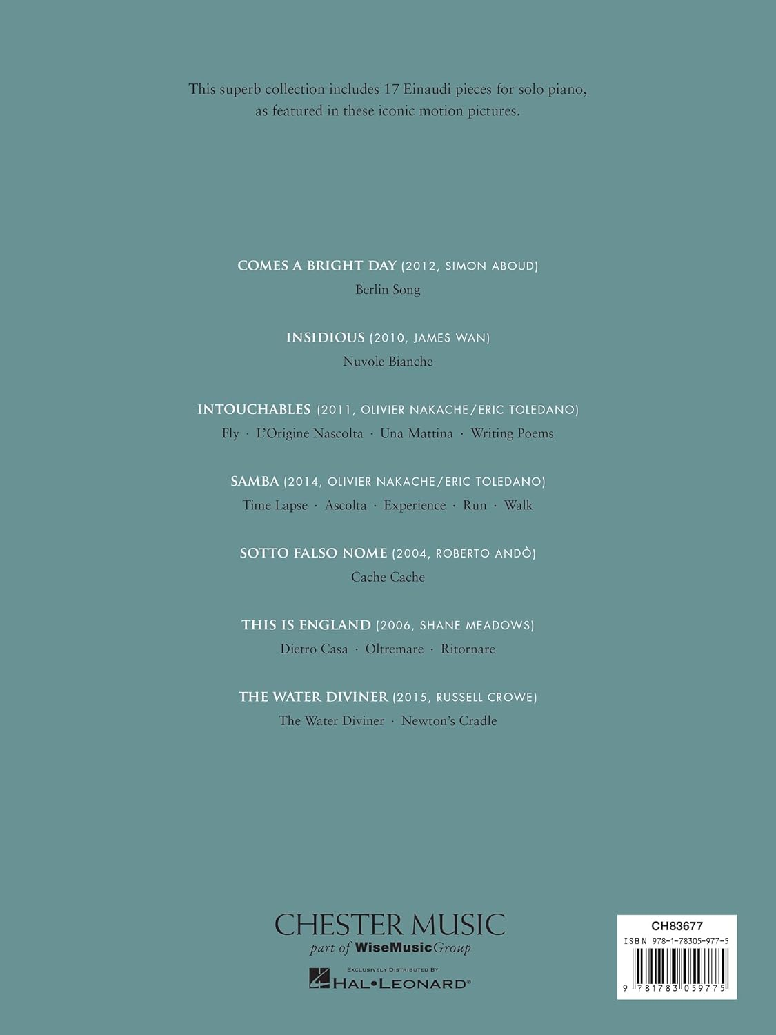 Ludovico Einaudi - Film Music: 17 Pieces for Solo Piano