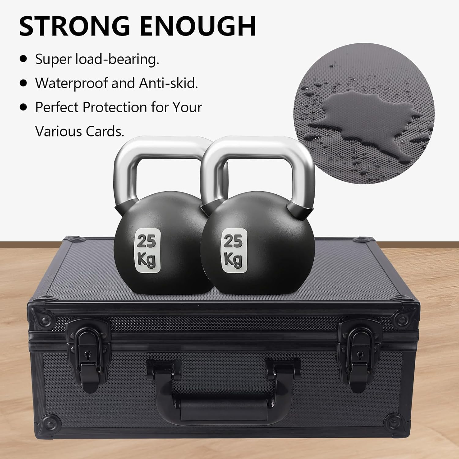 OYES Storage Box for Rigid Card, Trading Card Storage Hard Case Fits PSA BGS MTG FGS & SGC, Sports Collector Storage Boxes for Trading Cards, Baseball, Locakble Carrier Bag Case image number 4