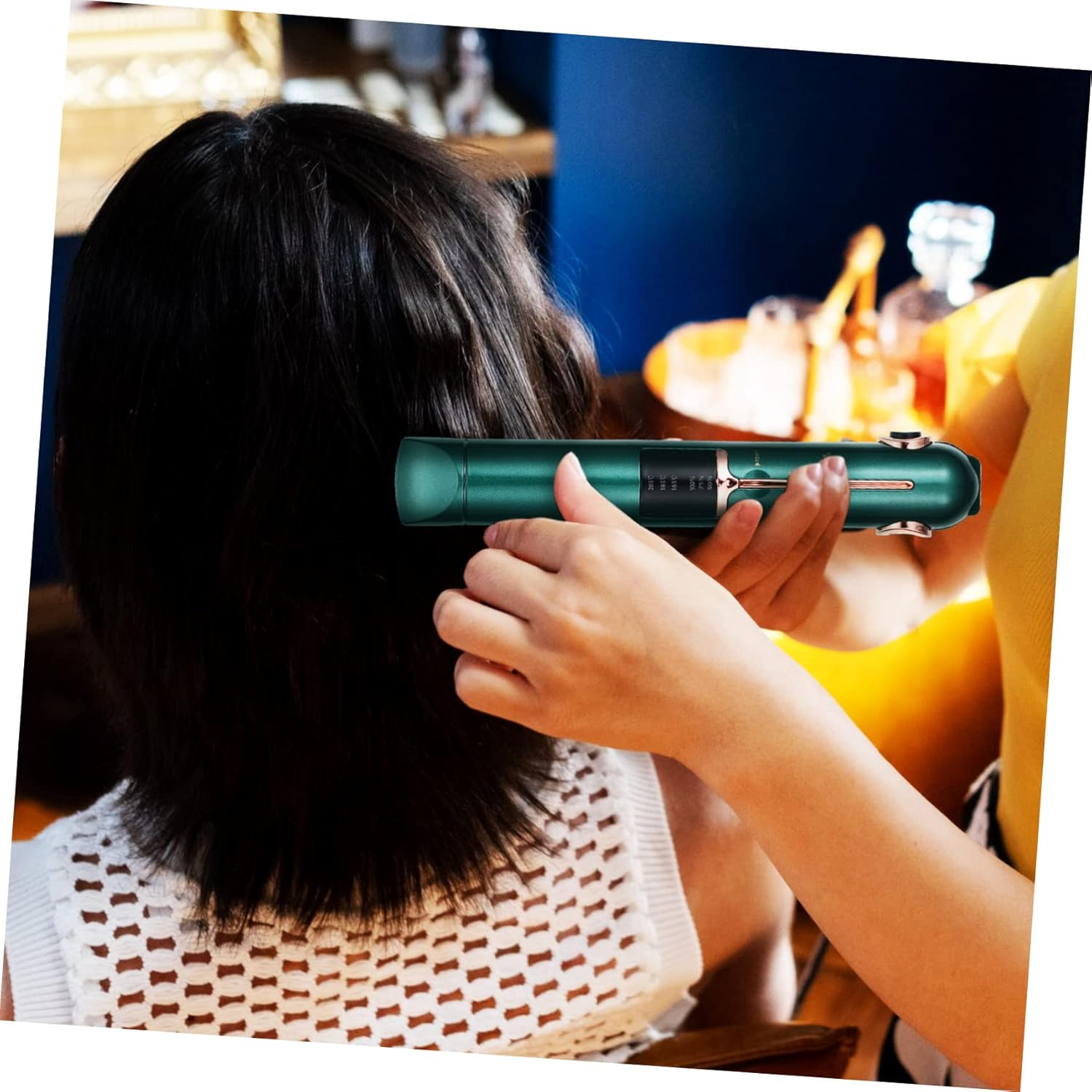 Minkissy Dual Purpose Hair Straightener Curler Styling Wand Wireless Portable Curling Iron Hair Styling Tool for Home Barbers image number 1