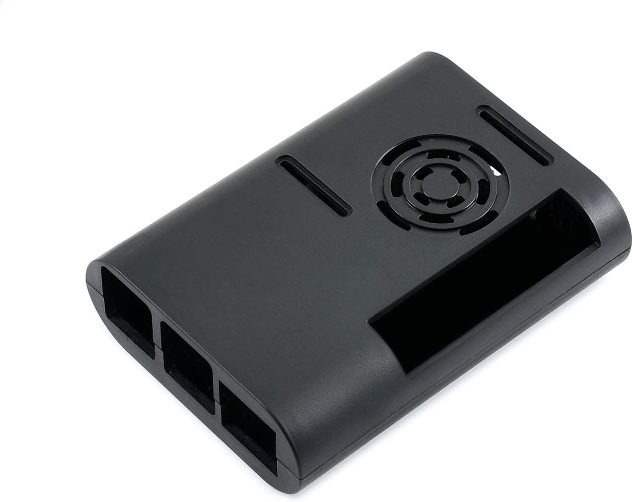 Waveshare Black ABS Case Type D for Raspberry Pi 4 with Cooling Fan/Heat Sinks/Rubber Feet and Screwdriver image number 4