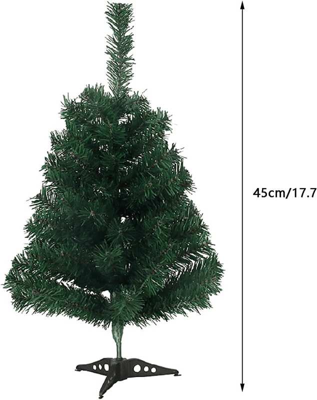 18 Inch Mini Christmas Tree, Desktop Artificial Small Christmas Tree, Table Slim Pencil Skinny Fake Christmas Tree for Office Christmas Decorations