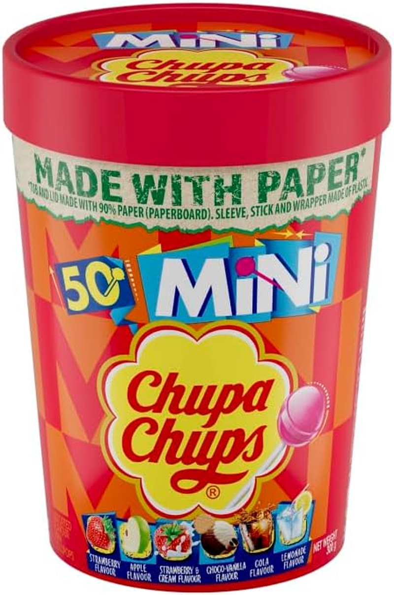Chupa Chups Best of Mini Tube Small Lollipops, 50 Count image number 5