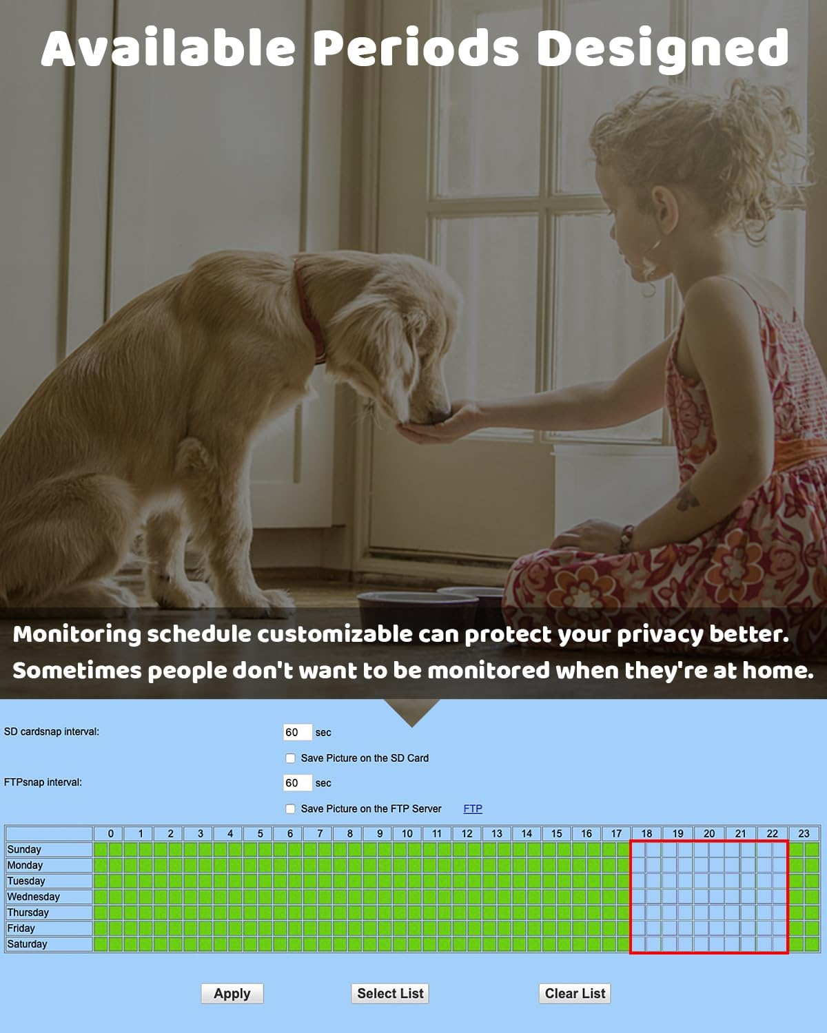 GENBOLT 2K Pet Camera, Wifi Security Camera Indoor,Home Surveillance IP Camera CCTV with Humanoid Detection, Auto Cruise Dog Cam with Audio Alarm image number 3