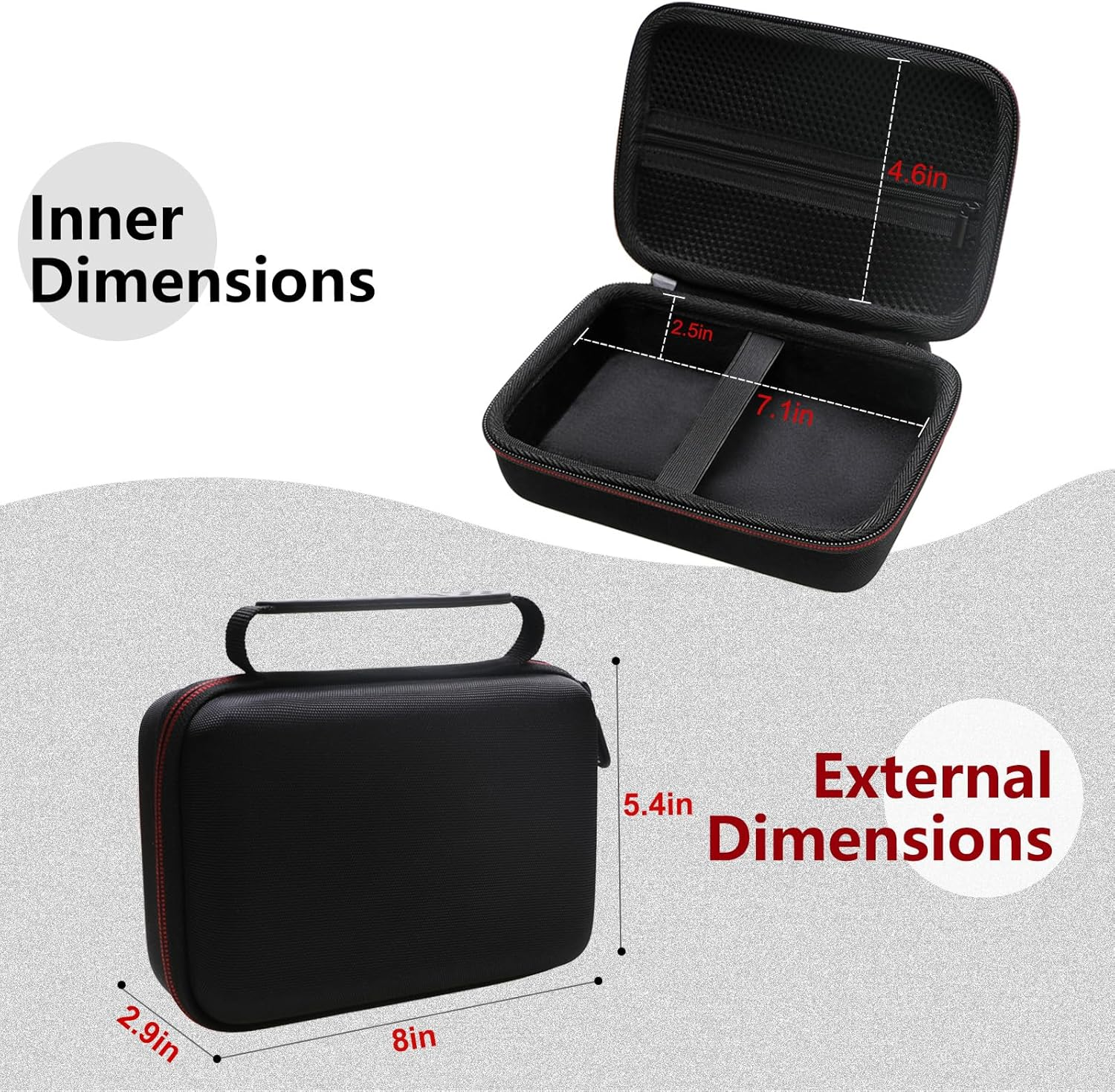 LTGEM Hard Travel Case Compatible with Zoom Podtrak P4 Podcast Recorder image number 5