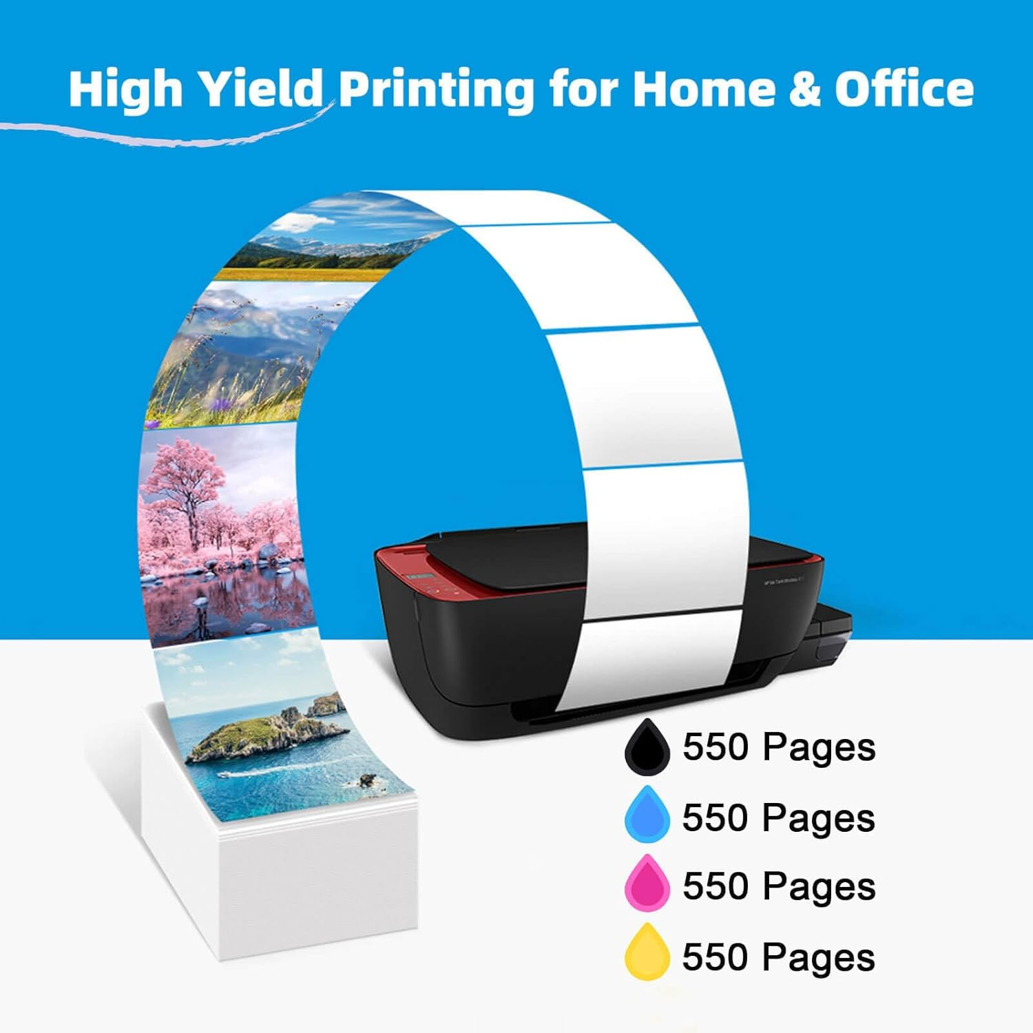 LC233 Compatible Ink Cartridges Replacement LC-233 233 for Brother DCP-J4120DW J562DW, MFC-J4620DW J480DW J5320DW J5720DW J680DW J880DW (2Black, 2Cyan, 2Yellow, 2Magenta) image number 6