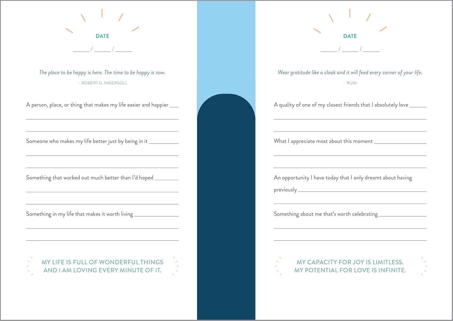 The 5-Minute Gratitude Journal: Give Thanks, Practice Positivity, Find Joy