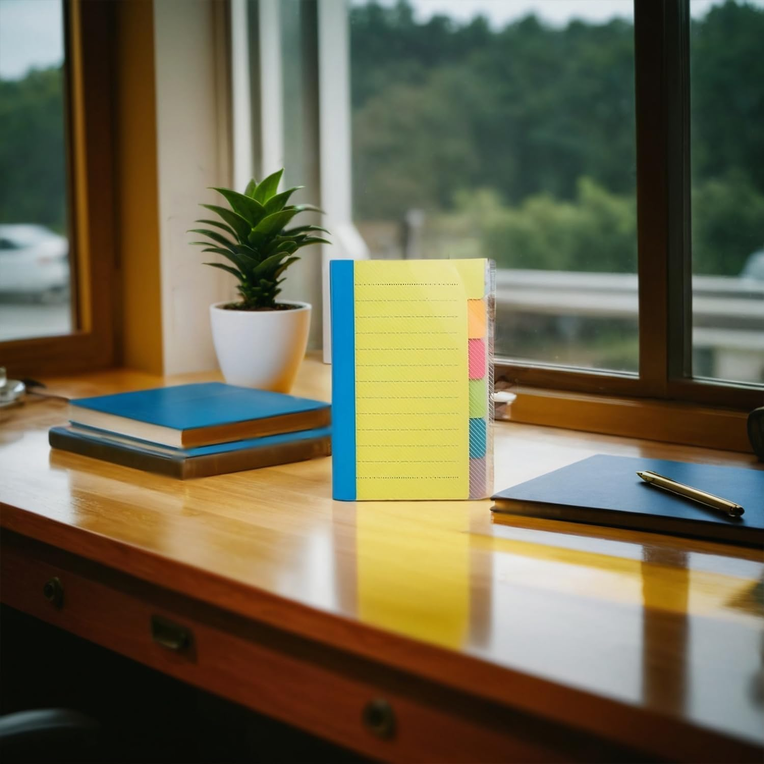 Colorful Sticky Tabs Set &ndash; 2 Pack, 60 Sheets Each, 4" X 6", Ideal for Studying, Note Taking, and Bullet Journals image number 6