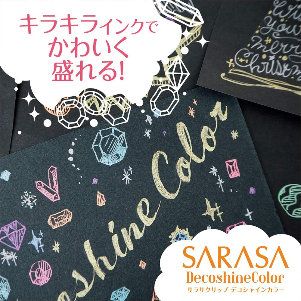 Zebra Gel Ballpoint Pen Sarasa Clip 0.5Mm Deco Shine Color, 10 Colors Set(Jj15-10C-Sh) image number 5