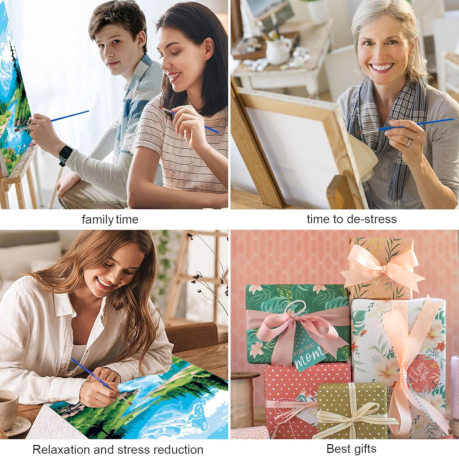 Ycydilirab Mountain Paint by Numbers for Adults - Landscape, 16X20Inch, Acrylic Canvas, Non-Foldable