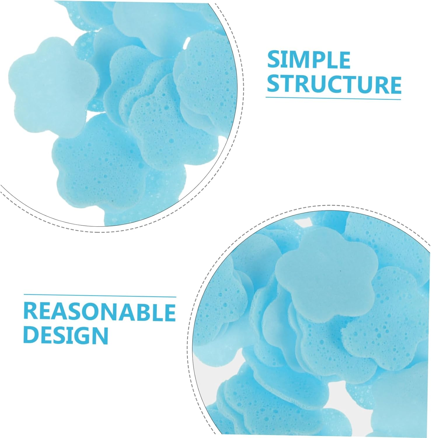 Portable Travel Soap Sheets Bulk Small Blue Soap Pieces with Milk Extract for Students and Boys and Girls image number 3