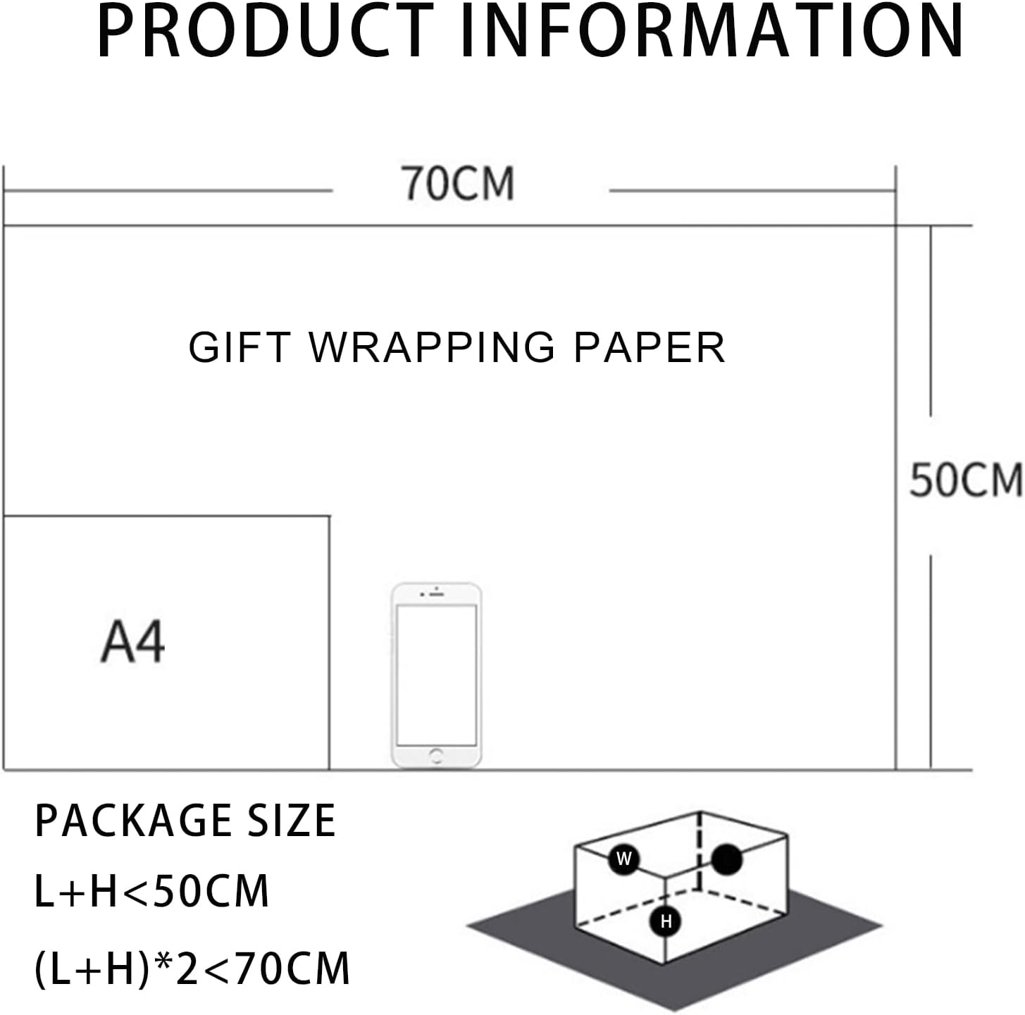 Syllabear Wrapping Paper,6-Pack Paper Gift Wrapping Sheets, 50X70Cm - Ideal for Birthday & Gift Box Packaging with Bonus Twine (Romantic Style) image number 4