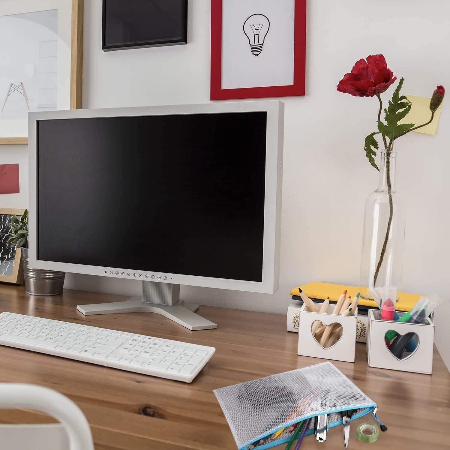 A3 Plastic Wallets Folders - 5PCS Zip Lock Bags Document Zipper File for School Office Supplies, Household, Cosmetics, Cross Stitch, Puzzles & Games Storage image number 1