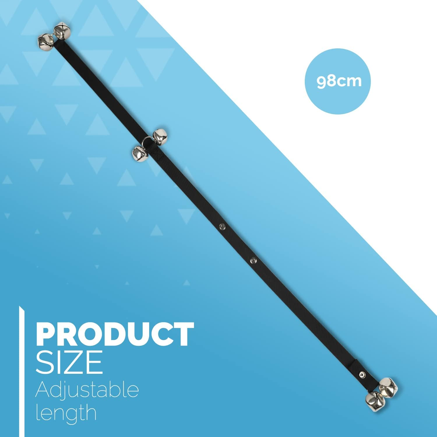 Furdreams Dog Training Doorbells, Durable Puppy Toilet Training Bells with Loud Jingle, Length Adjustable and Ages, Teaching Your Fur Babies to Ring When Its Toilet Time to Get Outside image number 3