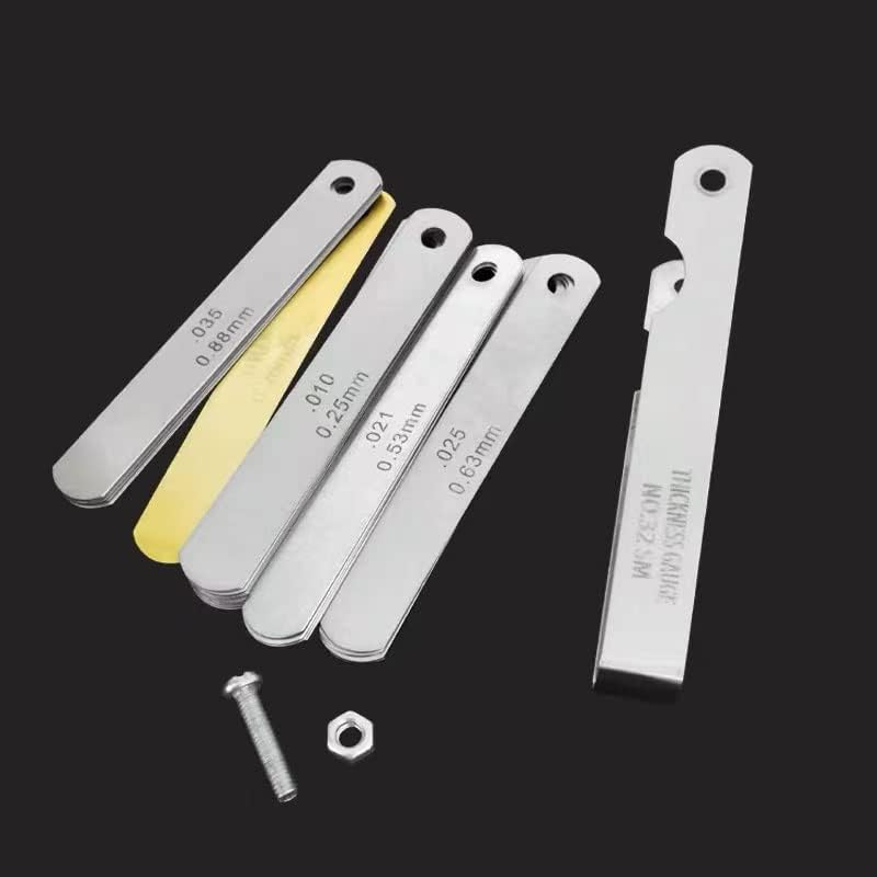 32 Blade Feeler Gauge Dual Marked Mm/Inch Thickness Gap Metric Filler Tool-Accurate Metric & Inch Measurements, Precision Gap Thickness for Automotive & Mechanical Use, Suitable for Honda and Other Vehicles image number 1