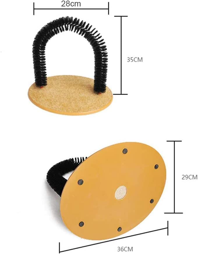 Self Grooming Cat Arch, Scratcher Toys, Brush for Grooming with Scratch Pad and Catnip, Brush for Shedding, Scratching Post, Interactive Toys image number 6