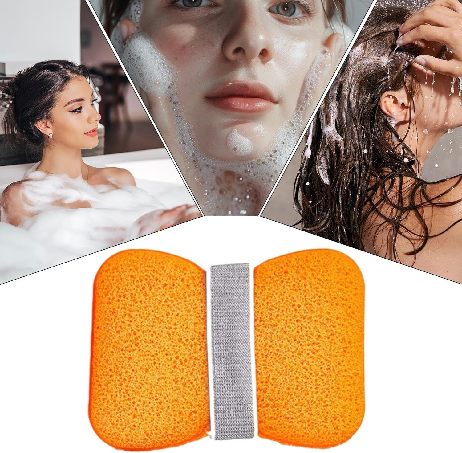 Soap Scrubber Pouch | Soap Saver Bag | Bar Holder Loofah Bag for Daily Shower Home Travel Hotel Yoga Campsite Vacation Bathroom - Yellow image number 1