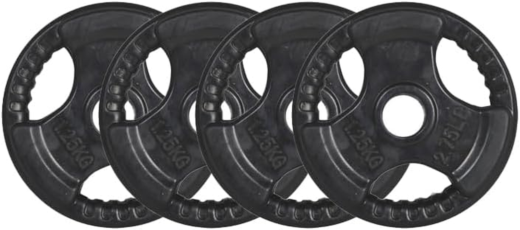Standard Rubber Coated Weight Plate for Dumbbell and Barbell - Premium Quality Weighted Rubber Coated Plates 28Mm Center Hole,Gym Equipment Accessories Body Building, Weightlifting, Crossfit, Fitness Strength Weight Training 1.25Kg to 20Kg