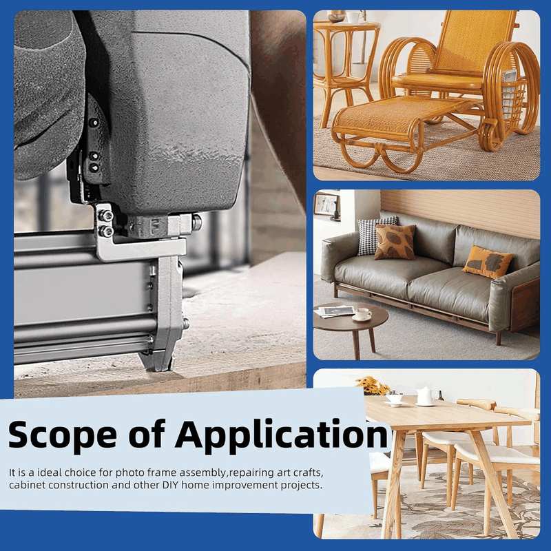 Glarks 2000Pcs 18 Gauge Narrow Crown Staples, 1/2 Inch Galvanized Crown Narrow Staples Assortment Kit for Electric Stapler, Pneumatic, DIY Home Improvement (Gold) image number 2