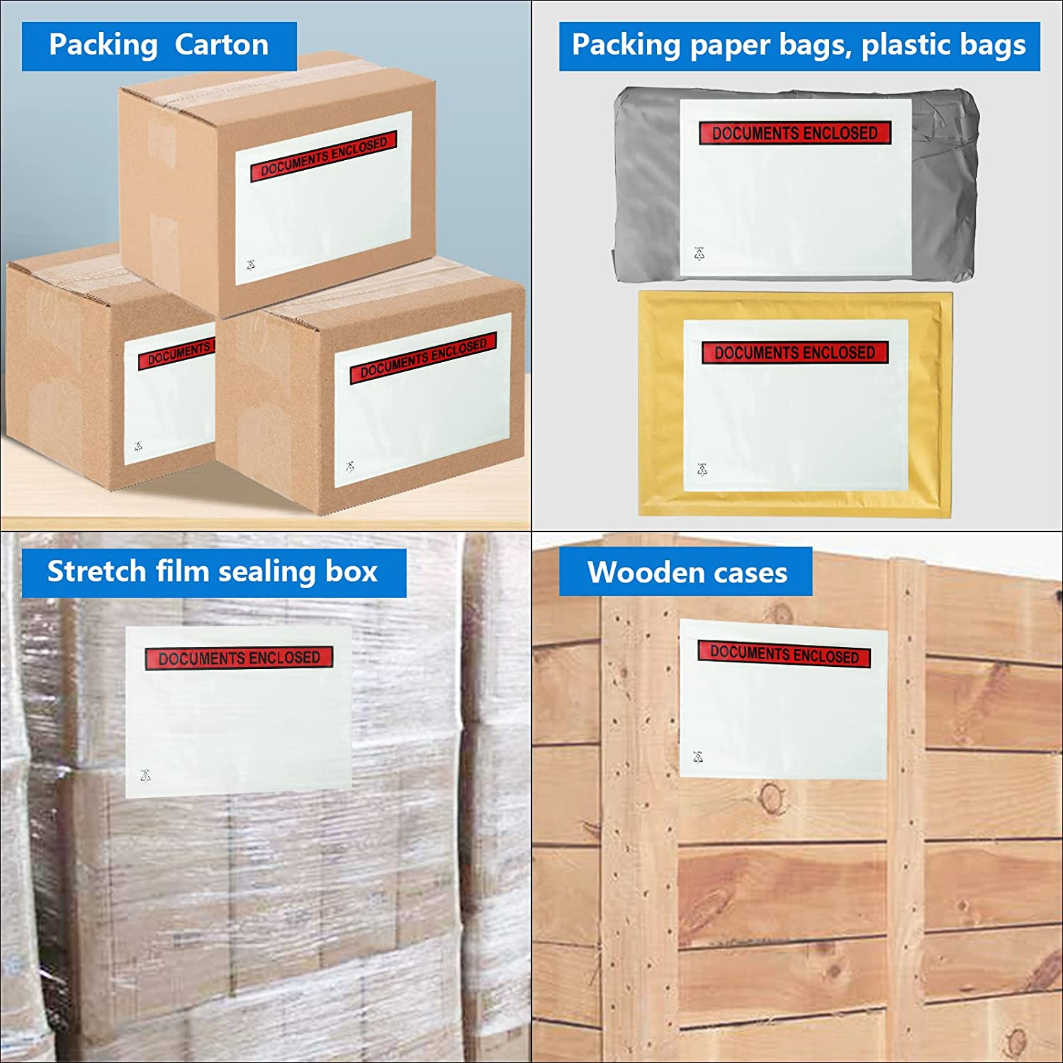 A5 C5 Document Enclosed Wallets 225 X 165 Mm | Peel & Seal Clear Plastic Envelopes/Sleeves/Pockets/Wallets | Attach Invoices, Packing Lists & Delivery Notes to Parcels image number 5