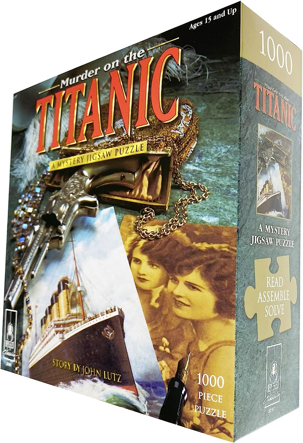 Bepuzzled, Classic Mystery 1000Pc Jigsaw Puzzle - Murder on the Titanic, image number 6