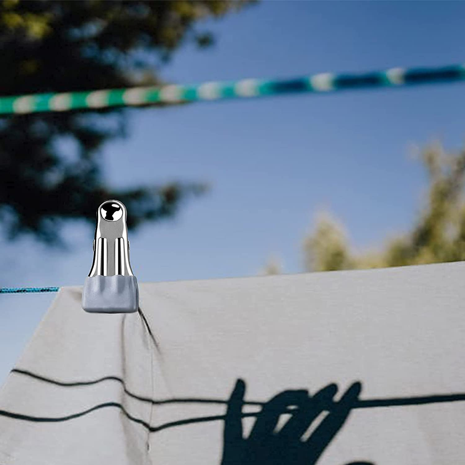 Heavy Duty Clothes Pins for Hanging, Stainless Steel Strong Clips for Crafts, Beach Towel, Kitchen, Fabric, Utility Drying Pegs, Outdoor Clothesline - Multiple Colors image number 2