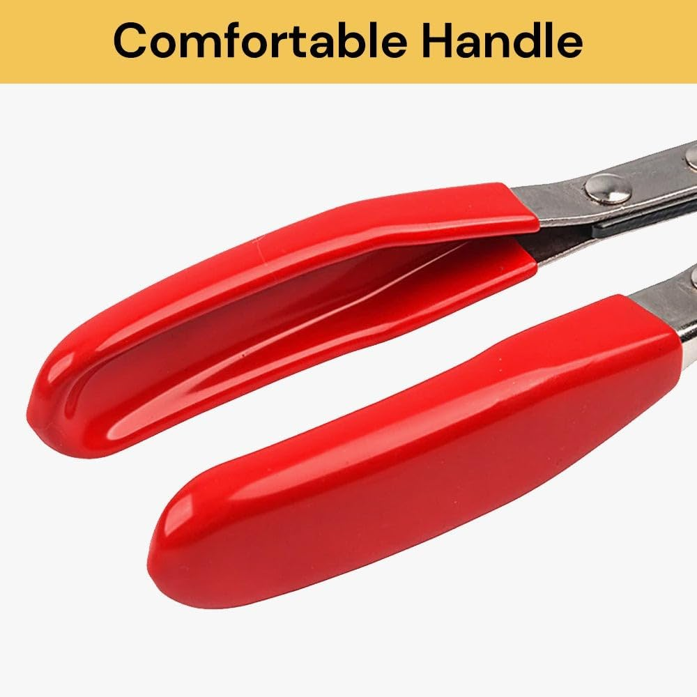 EZONEDEAL Hose Clamp Plier Cross Slotted Jaw Plier Auto Repair Tool Swivel Flat Band for Removal and Installation of Ring-Type or Flat-Band Hose Clamps